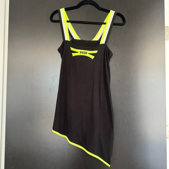 Black T-Shirt Dress Viadellerose #VDR Italian Fashion - Picture 2 of 6